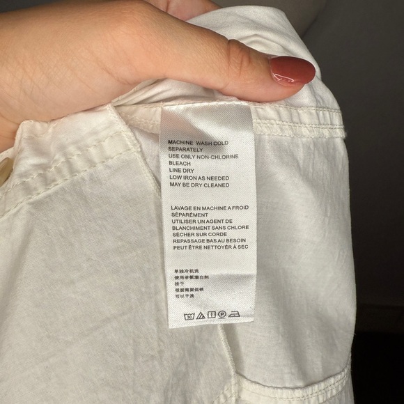 We The Free Long Sleeve White Button Down Size S - Picture 9 of 10